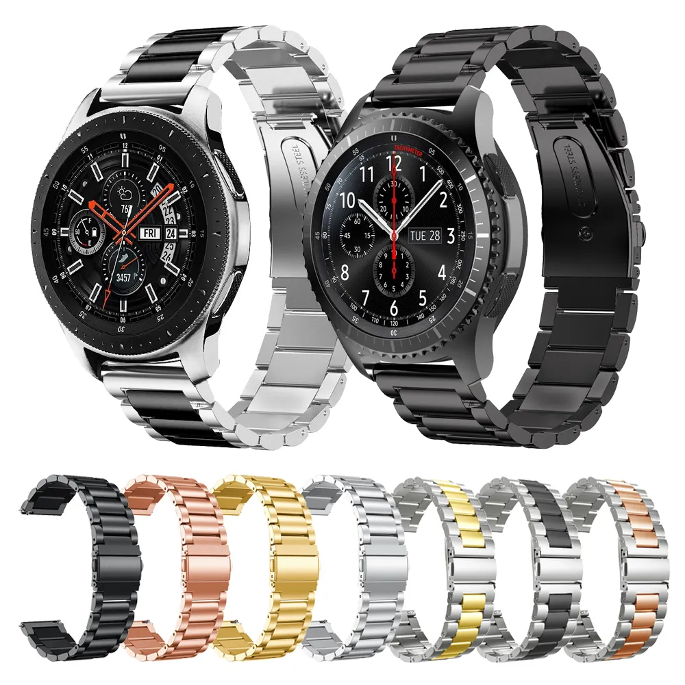 Stainless Steel Watch Band Strap For Samsung galaxy watch Active 2 Metal Bracelet Watchband for Huami Amazfit Huawei watch GT