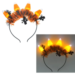 Diadema <span class=keywords><strong>de</strong></span> Halloween con 4 Lámparas <span class=keywords><strong>de</strong></span> <span class=keywords><strong>Calabaza</strong></span> y <span class=keywords><strong>Cabeza</strong></span> <span class=keywords><strong>de</strong></span> Fantasma, Diadema Luminosa con Luces LED Intermitentes - Product Image 2