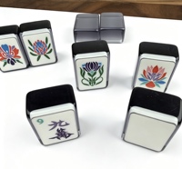 XCL Wholesale Luxury American Mahjong Set 160pcs Transparent Crystal Acrylic Tiles Mahjong Game for Gift Indoor Play