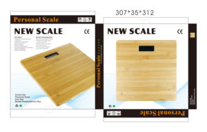 सस्ती कीमत घरेलू एलसीडी इलेक्ट्रॉनिक बांस बॉडी वेट स्केल डिजिटल बॉडी स्केल - Product Image 2