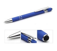 Vente directe d'usine métal aluminium stylo à bille écran tactile feutre pointe stylo avec impression de logo laser personnalisé