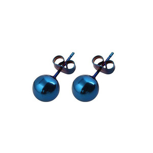 Stainless Steel Ball <b>Stud</b> <b>Earrings</b> 0.8x11mm Multiple Colors Fashion Jewelry For Women Men Piercing Accessory - Product Image 3