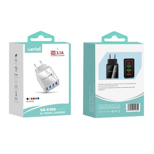 Cantell ที่ชาร์จโทรศัพท์<span class=keywords><strong>4</strong></span>ช่องแบบ USB 3.1A อะแดปเตอร์การเดินทางอเนกประสงค์สำหรับ Samsung - Product Image 2