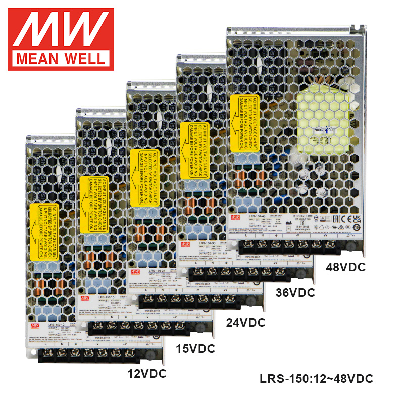 MeanWell LRS-150-12 LRS-150-24 LRS-150-36 LRS-150-48 150 Вт 12 В 15 В 24 В 36 В 48 В источник питания для промышленной системы управления