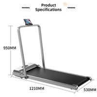 Tapis de course électrique pliable compact et silencieux pour usage domestique, idéal pour la marche en intérieur