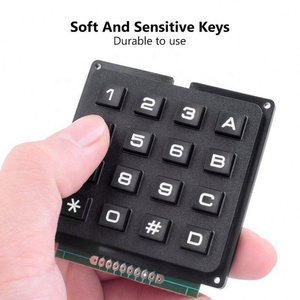 Módulo de Teclado de Matriz 4x4 Económico, 16 Teclas, para Teclado 4x4 Negro - Product Image 2