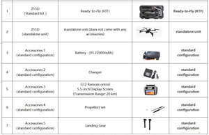 Dron FPV de Largo Alcance de 15 Pulgadas, Conjunto Completo RTF, Carga Útil Pesada de 8 kg, Cámara 4K para Mapeo y Topografía, Drones de Mapeo GPS de 15 km - Product Image 2