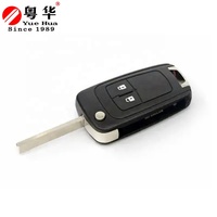 Coque de clé pliante à distance Chevrolet HU100, 2/3 boutons, remplacement pour Cruze Epica Lova Camaro Impala