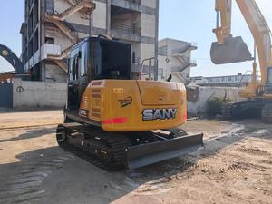 Miniexcavadora Sany SY75C de 7 toneladas, tipo oruga, con motor Yanmar, componentes principales: caja de cambios, motor, marca china, hidráulica, modelo 2019, en venta. - Product Image 3