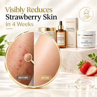 Kit de resurfaçage corporel au rétinol et AHA fermentés, exfoliant corporel, crème barrière huileuse éclatante, marque privée