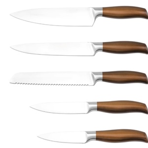 New Design Stainless Steel Kitchen <b>Knives</b> Kitchen Chef <b>Knife</b> <b>Bread</b> <b>Knife</b> Utility <b>Knife</b> with Wood Grain Handle - Product Image 5