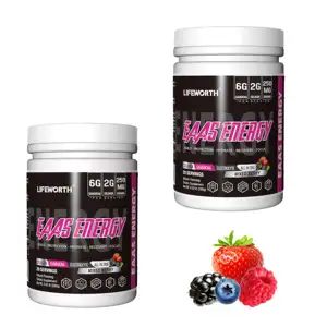 Lifeworth Mixed Berry Flavor Post-Workout EAA BCAA Essential Amino Acid Muscle Building Recovery Powder