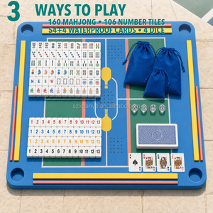 Mesa <span class=keywords><strong>de</strong></span> Mahjong Flotante para Club <span class=keywords><strong>de</strong></span> Pickleball, Tapete <span class=keywords><strong>de</strong></span> Espuma EVA, Alfombrilla Multijuego para Mahjong Americano, <span class=keywords><strong>Rummy</strong></span> y <span class=keywords><strong>Cartas</strong></span> Impermeables - Product Image 2