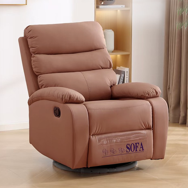Single Sofa with Multi-Functional Features Living Room Rotating Recliner Lazy Leisure Chair