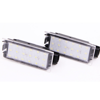 Lumière de plaque d'immatriculation LED pour voiture SMD3528 pour Renault Clio Laguna 2 Megane 3 Twingo Master Vel Satis