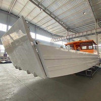 Bateau de pêche Gospel Boat, navire de débarquement en aluminium de 11 m/36 pieds avec poste de pilotage, largeur de 4 m, capacité de charge de 7,5 tonnes, moteur de 250-300 CV