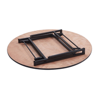 Table de banquet ronde pliable moderne en bois et contreplaqué à prix de gros pour hôtels et usage domestique – Mobilier de salle à manger