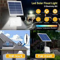 Projecteur solaire IP65 COB LED 400W avec télécommande, batterie à charge rapide, angle de faisceau 120° et intensité réglable