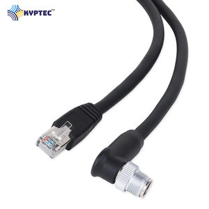 Industrial Camera Cable RJ45 to M12-8P X-Coded Male Right Angle High Speed Data Transmission Cable - Product Image 2