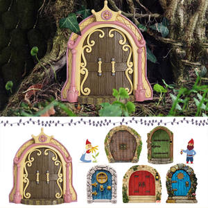 Kit de jardín de hadas, puerta de hadas elfo para árboles, decoración de tocón de árbol, Kit de Casa de hadas, decoración de jardín de Gnomo - Product Image 1