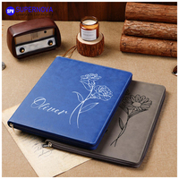 Porte-documents en cuir imperméable avec porte-stylo, format 9,5 x 12 pouces, personnalisable avec logo, idéal pour le bureau ou comme cadeau, compatible avec les imprimantes laser.
