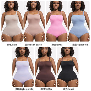 Body sculptant sans couture pour <span class=keywords><strong>femme</strong></span>, effet ventre plat et rehausseur de fesses, avec bretelles réglables - Product Image 2