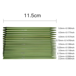 10 paires <span class=keywords><strong>d</strong></span>'<span class=keywords><strong>aiguilles</strong></span> à tricoter <span class=keywords><strong>interchangeables</strong></span> en aluminium vert circulaire KD014 - Product Image 3