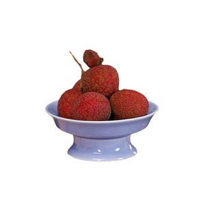 Plat à fruits haut en céramique de style chinois, plat rond en porcelaine sur pied pour servir des en-cas et des pâtisseries lors de mariages - Product Image 5