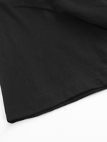 T-shirt pour homme en coton à manches courtes, col rond, coupe régulière, imprimé double face, broderie, surdimensionné, décontracté