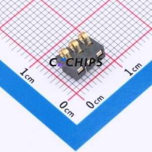 GT-BTP25003-0300A-010A Blade/Spring Contact Battery Connector SMD,P=2.5mm Connector Spring Contact Type 2.5mm 3P Vertical Mount - Product Image 1