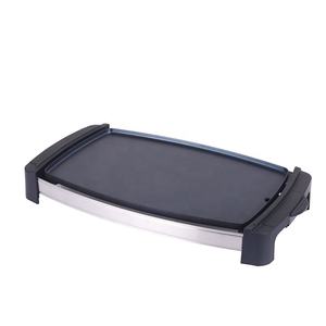 Sartén antiadherente para parrilla de <span class=keywords><strong>barbacoa</strong></span> eléctrica directa de fábrica para fiestas familiares al aire libre enchufe de EE. UU. Control de idioma francés para uso doméstico - Product Image 2