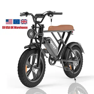 EU/영국/미국 창고 신상품 전기 자전거 48v 15ah 자전거 전기 자전거 20 인치 지방 타이어 산악 자전거 전기 도시 자전거