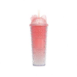 Hot-Selling Cross-Border Influencer-Style Leak-Proof Double-Layered <b>Large</b> Capacity Modern Minimalism Design Plastic Straw <b>Cup</b> - Product Image 5