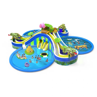 Parc aquatique gonflable en PVC durable, toboggan aquatique en forme d'éléphant, aire de jeux aquatique pour enfants et adultes, utilisation commerciale intérieure et extérieure