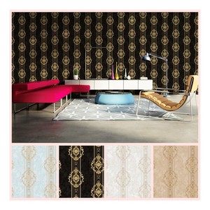 Papel pintado elegante del mural indio de la decoración del hogar del papel de empapelar indio del PVC 3D colorido vendedor cali - Product Image 2