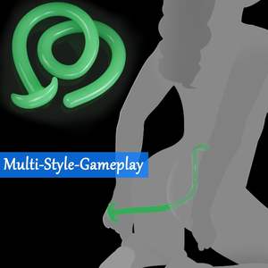 100cm Wasserdichter Analplug <span class=keywords><strong>Dildo</strong></span> Flexibler Langer <span class=keywords><strong>XXL</strong></span> Riesiger Butt Plug Analkette Spreizer JiaYi Marke Männer/Frauen (Grün) - Product Image 5