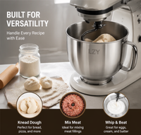 Pièces de mixeur en acier inoxydable 10QT, grande capacité, durables, résistantes à l'eau, pour usage domestique, commercial, en camping-car, extérieur, pâtisserie, salades, hôtels