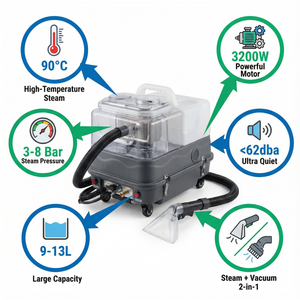 Système de nettoyage de tissus à <span class=keywords><strong>vapeur</strong></span> haute pression SteamForce <span class=keywords><strong>Pro</strong></span>, directement de l'usine, pour nettoyer les canapés en tissu - Product Image 2