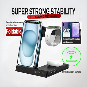 Chargeur sans fil 15w 6 en 1 Chargement inductif sans fil Super Stabilité Multi-Protection Compatible avec les appareils multimarques - Product Image 2