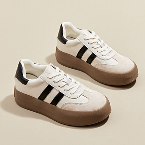 Chaussures pour femmes <span class=keywords><strong>Grand</strong></span> Court Alpha cuir mode polyvalent semelle épaisse décontracté Ultra léger décontracté sport conseil baskets - Product Image 3