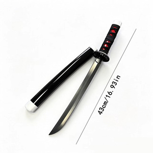 Spada in Plastica da 43cm/16.93in dell'Anime <span class=keywords><strong>Demon</strong></span> <span class=keywords><strong>Slayer</strong></span>, Lama Nichirin di Tanjiro Kamado e Zenitsu Agatsuma, Accessorio per Cosplay - Product Image 3