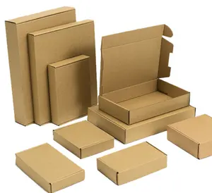 Boîte en carton ondulé avec logo personnalisé pour sous-vêtements, logo personnalisé, boîtes de livraison de 50 pièces