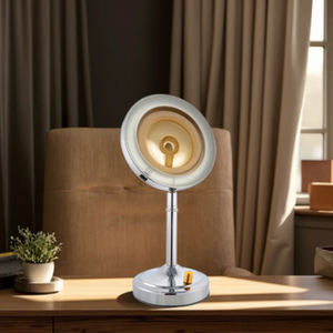 Espejo de maquillaje de <span class=keywords><strong>escritorio</strong></span> regulable de doble cara blanco de estilo nórdico Base de acero al carbono LED Control <span class=keywords><strong>remoto</strong></span> moderno Fuente de alimentación de CA - Product Image 5