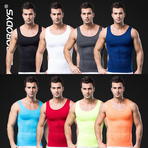 <span class=keywords><strong>Camiseta</strong></span> de compresión para <span class=keywords><strong>hombre</strong></span>, chaleco moldeador de Cuerpo Adelgazante, <span class=keywords><strong>camiseta</strong></span> de entrenamiento de gimnasio, chaleco sin mangas para Abdomen - Product Image 3