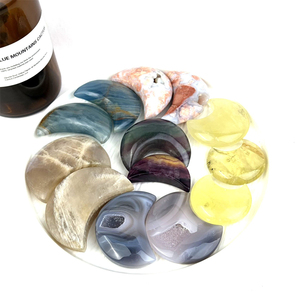 Pierre de cristal énergétique de haute qualité à bas prix, polie, matériaux mixtes, en forme de lune pour la décoration intérieure - Product Image 4