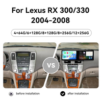 Foforfor Double écran tactile HD 10,1 pouces pour Lexus RX300 RX330 2004-2008, avec CarPlay sans fil et Android 15, Autoradio