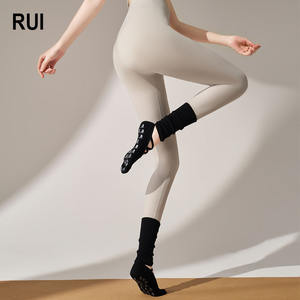 RUIQUWIN Wholesale Women's Five Fingers Crew Yoga <b>Socks</b> 100% Cotton Breathable Sweat Absorbent Anti-Bacterial Non-slip Sports - Product Image 1