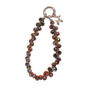 Cadena de teléfono móvil de cristal con cuentas hechas a mano, llavero exquisito femenino, junta de muñeca, cadena corta para teléfono móvil - Product Image 5