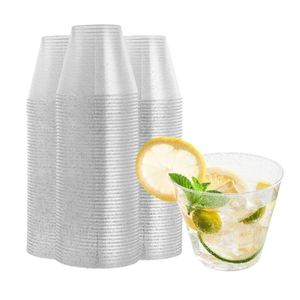 Wholesale 9 oz Fancy Disposable Silver/Gold Glitter <b>Plastic</b> <b>Cups</b> Christmas Party <b>Cups</b> Clear <b>Plastic</b> <b>Cups</b> Tumblers for Wedding - Product Image 4