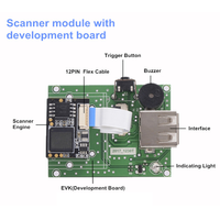 Mini scanner de code QR intégré, interface TTL RS232 USB en option, montage fixe, module de scanner de code-barres 2D